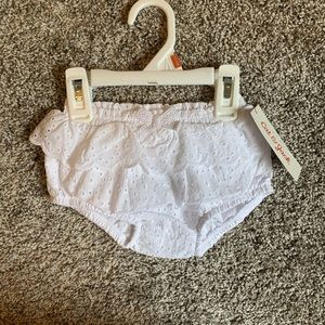 NWT Cat & Jack Baby Girl White Lace Bloomers